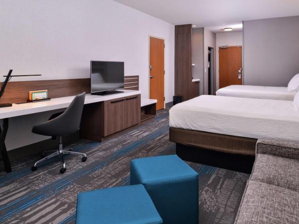 Hilton Garden Inn Salt Lake City Downtown : photo 1 de la chambre chambre avec 2 lits queen-size et canapé-lit 