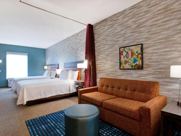 Home2 Suites By Hilton Charlotte Northlake : photo 2 de la chambre studio avec 2 lits queen-size - non-fumeurs