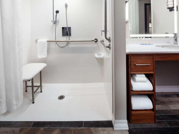 Homewood Suites by Hilton Boston Seaport District : photo 7 de la chambre suite studio lit king-size avec douche accessible en fauteuil roulant - adaptée aux personnes à mobilité réduite