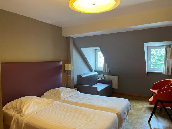 Hotel Restaurant Au Cerf d'Or : photo 1 de la chambre chambre lits jumeaux
