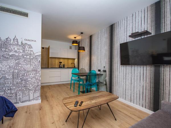 Aparthotel InPoint Cracow G15 - Free Underground Parking : photo 6 de la chambre studio avec balcon 