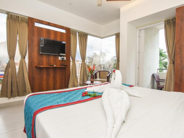 Suraksha Stay Whitefield Hotel : photo 1 de la chambre chambre double deluxe avec vue sur château