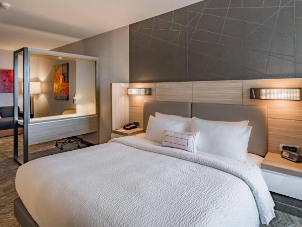 SpringHill Suites Dallas Central Expressway : photo 1 de la chambre suite lit king-size avec lit gigogne