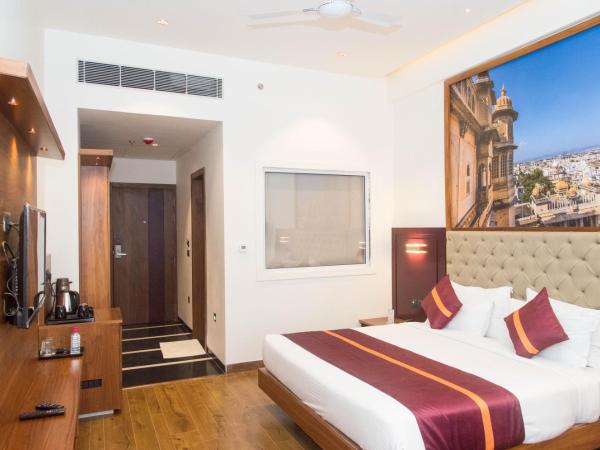 Raghu Mahal Hotel : photo 5 de la chambre chambre lit king-size