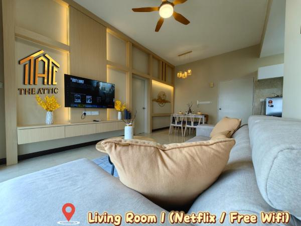 Attic Home Melaka Silverscape Residence & Jonker : photo 4 de la chambre dual key [2hall&4room] premium family suite (private bathtub and sea view)