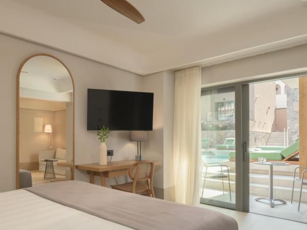 Paralos Venus Suites Adults Only : photo 6 de la chambre suite junior - accès direct à la piscine