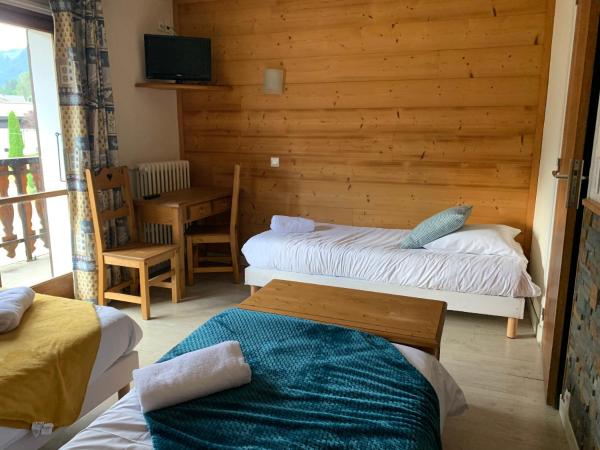 Hotel Le Concorde : photo 2 de la chambre triple room with mountain view ( 3 single beds)