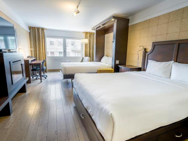 LHotelQuébec : photo 1 de la chambre chambre avec 2 lits queen-size - accessible aux personnes à mobilité réduite