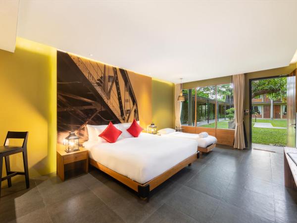 U Inchantree Kanchanaburi : photo 4 de la chambre  deluxe triple garden view ( 24 hours use of room ) 