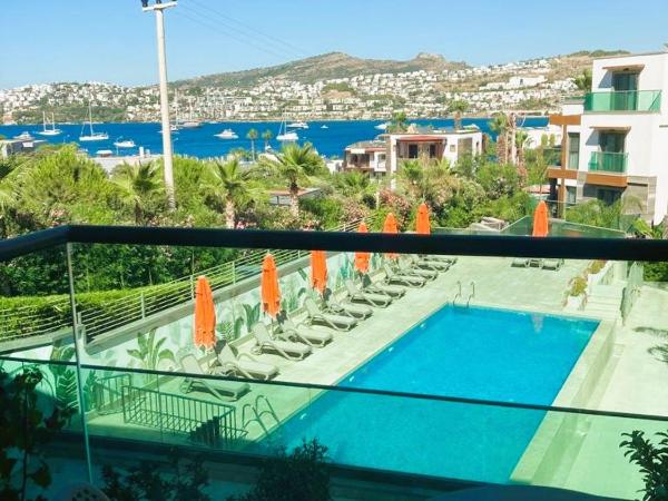Palm Hills Bodrum Hotel : photo 6 de la chambre chambre lit king-size - vue sur mer