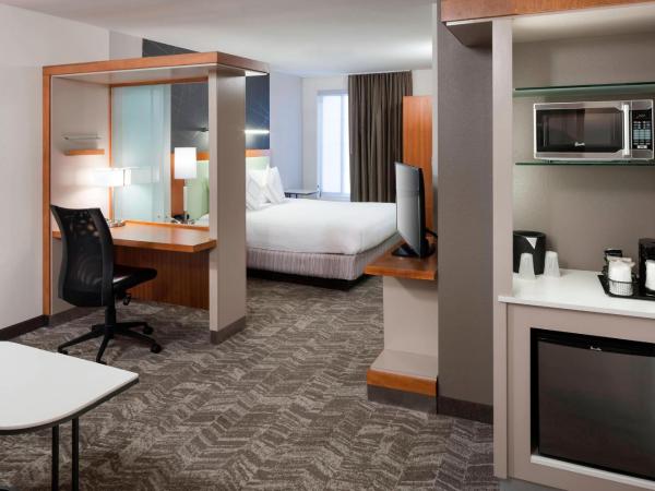 SpringHill Suites by Marriott Salt Lake City Airport : photo 3 de la chambre studio lit king-size avec canapé-lit