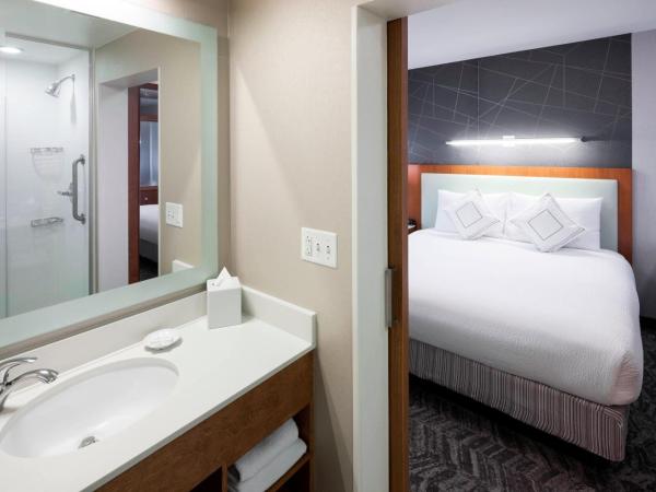SpringHill Suites by Marriott Salt Lake City Airport : photo 6 de la chambre studio lit king-size avec canapé-lit