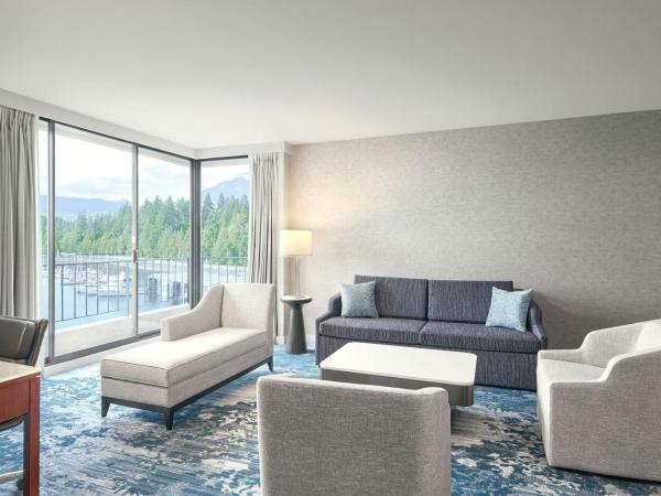 The Westin Bayshore, Vancouver : photo 1 de la chambre suite avec 1 chambre lit king-size - vue sur port et montagne - bâtiment tour