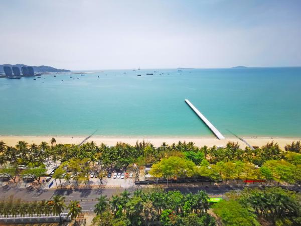 Four Points by Sheraton Hainan, Sanya : photo 2 de la chambre premium ocean view room, guest room, 2 doubles, ocean view, high floor, balcony