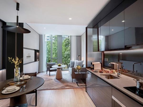 Fraser Residence River Promenade, Singapore : photo 1 de la chambre hébergement 1 chambre premier avec accès au salon