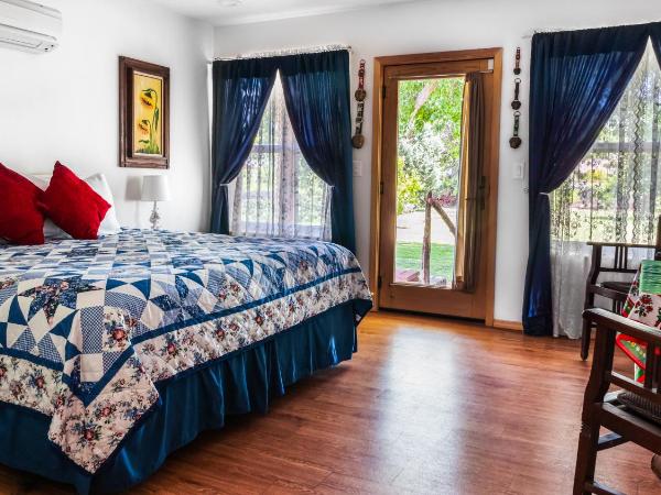 Red Horse Bed and Breakfast : photo 2 de la chambre chambre lit king-size avec douche accessible en fauteuil roulant - adaptée aux personnes à mobilité réduite - animaux domestiques admis