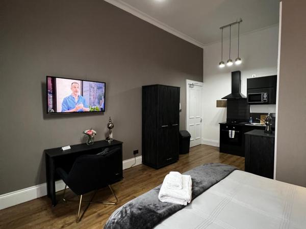 Amani Apartments - Glasgow City Centre : photo 6 de la chambre studio lit king-size deluxe