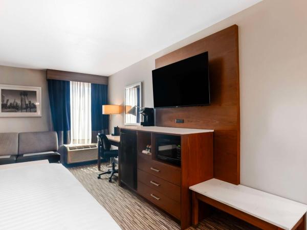 Best Western Plus Commerce Hotel : photo 4 de la chambre chambre lit king-size avec douche accessible en fauteuil roulant - adaptée aux personnes à mobilité réduite