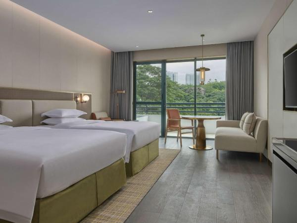 Hilton Guangzhou Science City, Free Shuttle Bus to Canton Fair : photo 1 de la chambre chambre lits jumeaux premium