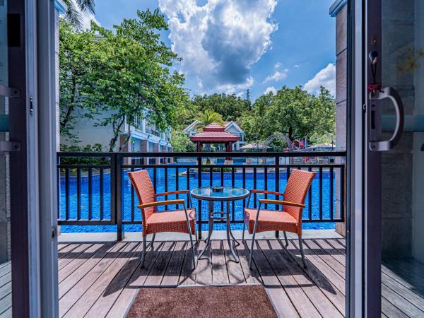 Good View Hotel Tangxia - 15 mins drive from Dongguan South Railway Station : photo 4 de la chambre chambre lit king-size deluxe - côté piscine