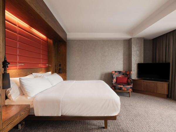 Hilton The Hague : photo 2 de la chambre studio d'angle lit king-size avec accès au salon