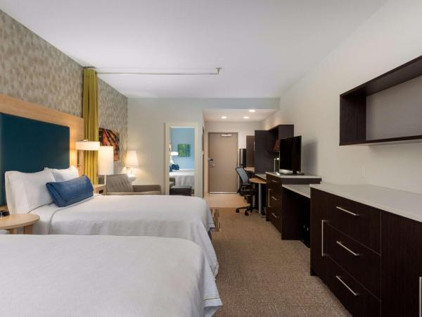 Home2 Suites by Hilton Charlotte University Research Park : photo 4 de la chambre suite studio avec 2 lits queen-size