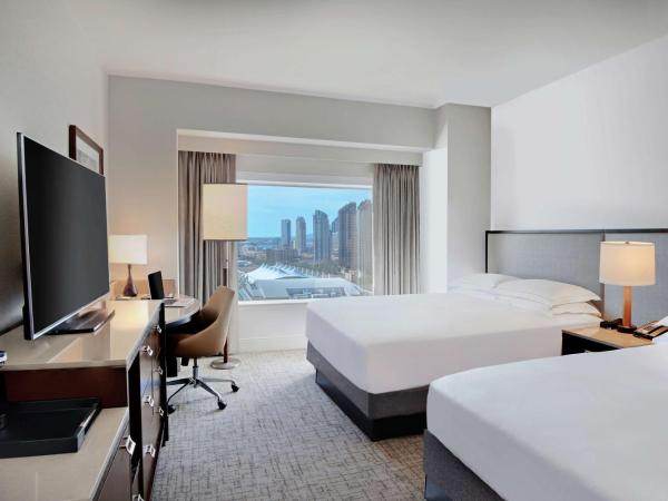 Hilton San Diego Bayfront : photo 4 de la chambre chambre avec 2 lits queen-size - vue sur baie et ville