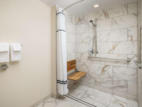 Embassy Suites by Hilton Atlanta Buckhead : photo 4 de la chambre chambre lit king-size avec douche accessible en fauteuil roulant - adaptée aux personnes à mobilité réduite
