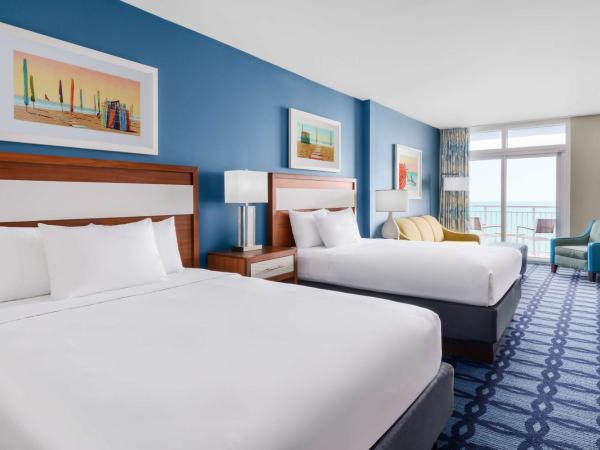 Homewood Suites by Hilton Myrtle Beach Oceanfront : photo 1 de la chambre suite studio lit queen-size - vue sur océan - adaptée aux personnes malentendantes