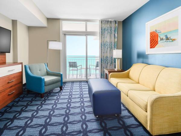 Homewood Suites by Hilton Myrtle Beach Oceanfront : photo 3 de la chambre suite studio lit king-size - vue sur océan - adaptée aux personnes malentendantes