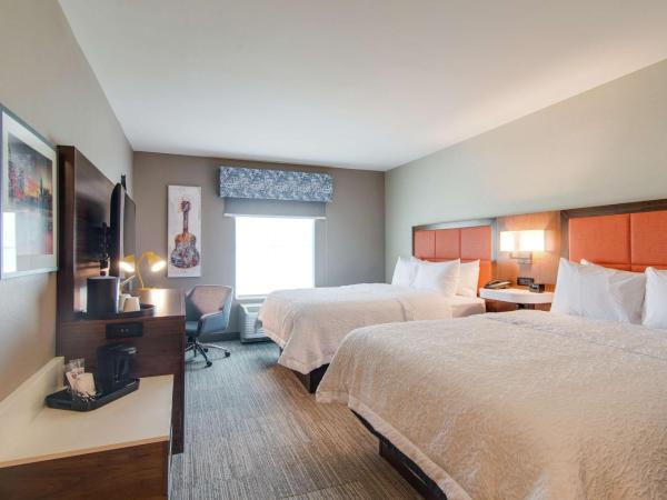 Hampton Inn & Suites by Hilton Nashville North Skyline : photo 1 de la chambre chambre avec 2 lits queen-size - adaptée aux personnes malentendantes - non-fumeurs