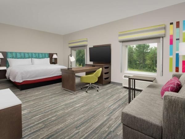 Hampton Inn & Suites Charlotte Airport Lake Pointe : photo 1 de la chambre suite studio lit king-size avec canapé-lit – non-fumeurs