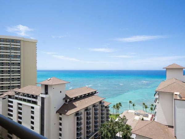 Embassy Suites by Hilton Waikiki Beach Walk : photo 6 de la chambre suite premium 1 chambre avec 2 lits queen-size - vue sur océan