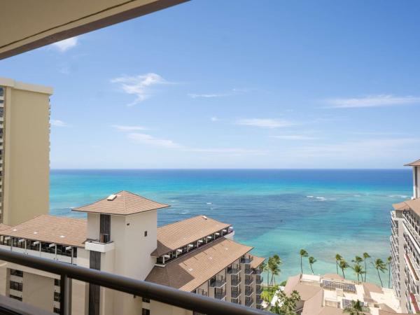 Embassy Suites by Hilton Waikiki Beach Walk : photo 7 de la chambre suite premium 1 chambre avec 2 lits queen-size - vue sur océan