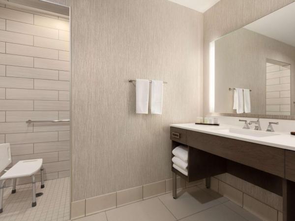 Embassy Suites San Antonio Brooks City Base Hotel & Spa : photo 4 de la chambre suite studio lit king-size avec douche accessible en fauteuil roulant - adapté aux personnes à mobilité réduite