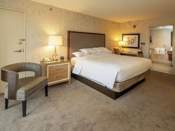 DoubleTree by Hilton Pittsburgh-Green Tree : photo 1 de la chambre chambre lit king-size avec douche accessible en fauteuil roulant - adaptée aux personnes à mobilité réduite/non-fumeurs