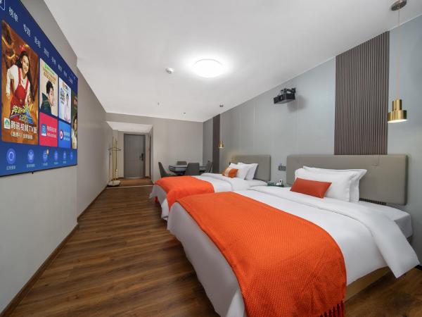 Guangzhou Yashay International Apartment - Pazhou Convention and Exhibition Centre : photo 4 de la chambre chambre deluxe avec 2 lits doubles