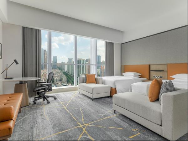 Sheraton Guangzhou Hotel : photo 3 de la chambre chambre premier deluxe avec 2 lits jumeaux - vue sur ville