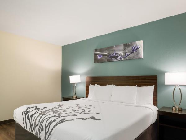 Sleep Inn Savannah Midtown : photo 3 de la chambre chambre lit king-size avec douche accessible en fauteuil roulant - accessible aux personnes à mobilité réduite - non-fumeurs