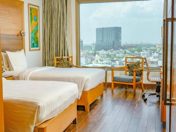 Courtyard by Marriott Gurugram Downtown : photo 2 de la chambre club twin room – breakfast, club lounge access, one way airport transfers, 15% discount on food and beverages, wi-fi   