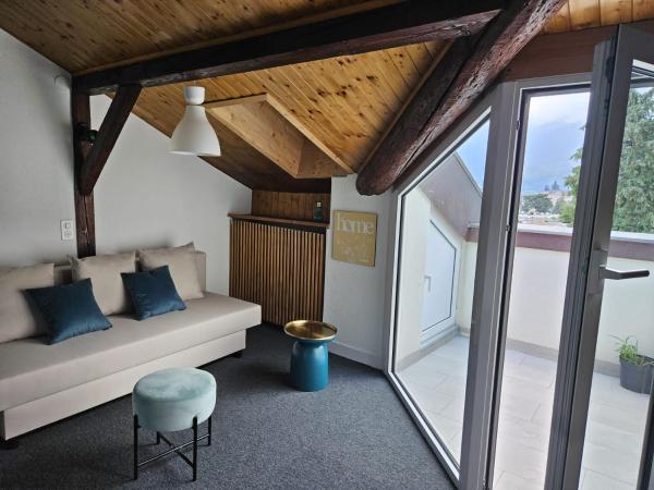 @ Home Hotel Locarno : photo 7 de la chambre suite familiale sur le toit avec balcon