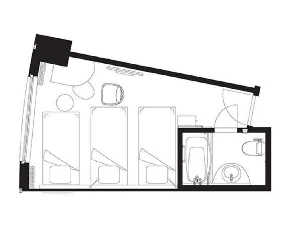 Sapporo Prince Hotel : photo 4 de la chambre chambre triple standard - non-fumeurs