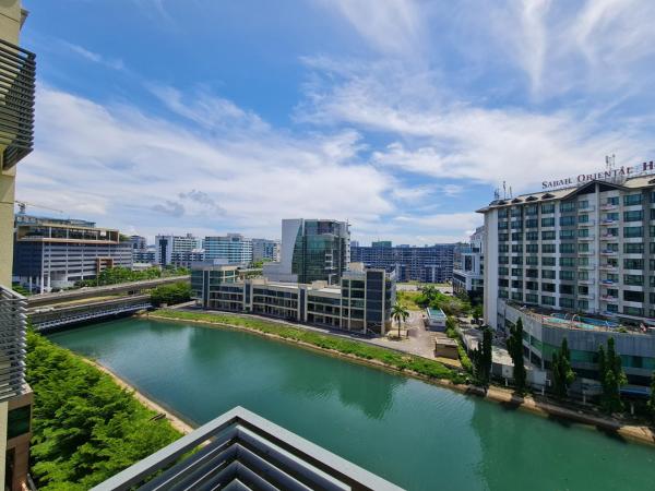 COZY Studio at Ming Garden Residence : photo 7 de la chambre chambre lits jumeaux - vue sur ville