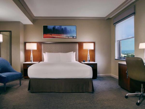 Hilton Chicago : photo 3 de la chambre chambre lit king-size - vue sur lac