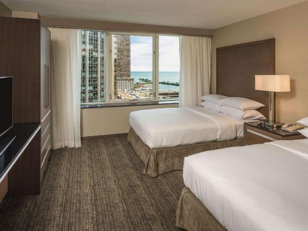 Embassy Suites by Hilton Chicago Downtown Magnificent Mile : photo 1 de la chambre suite premium avec 2 lits doubles - vue sur lac