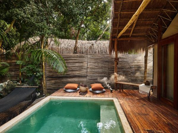 Our Habitas Tulum : photo 3 de la chambre hébergement double avec piscine privée