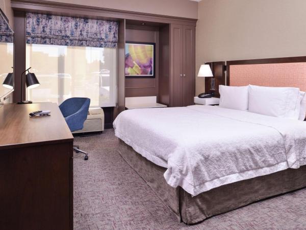 Hampton Inn Albuquerque - University/Midtown : photo 6 de la chambre chambre lit king-size avec douche accessible en fauteuil roulant - adaptée aux personnes à mobilité réduite/non-fumeurs