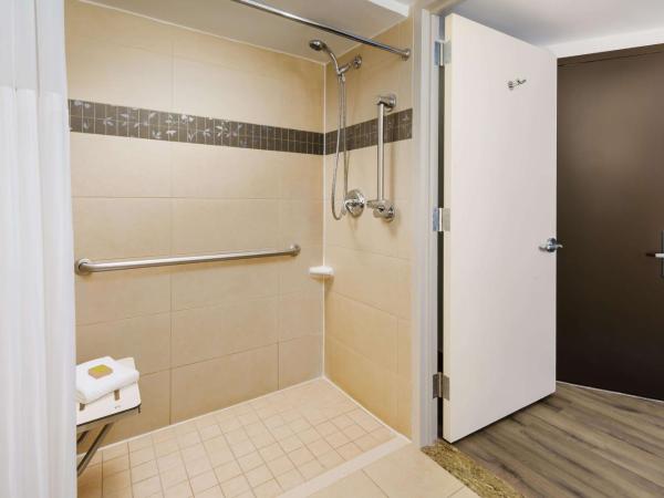 DoubleTree by Hilton Hotel New York City - Chelsea : photo 2 de la chambre chambre lit queen-size avec douche accessible en fauteuil roulant - adaptée aux personnes à mobilité réduite/non-fumeurs