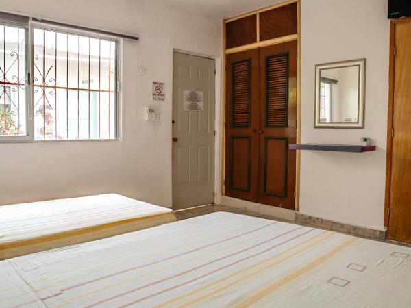 Hotel Posada Edem : photo 9 de la chambre chambre standard 2 lits doubles avec climatisation - vue sur jardin