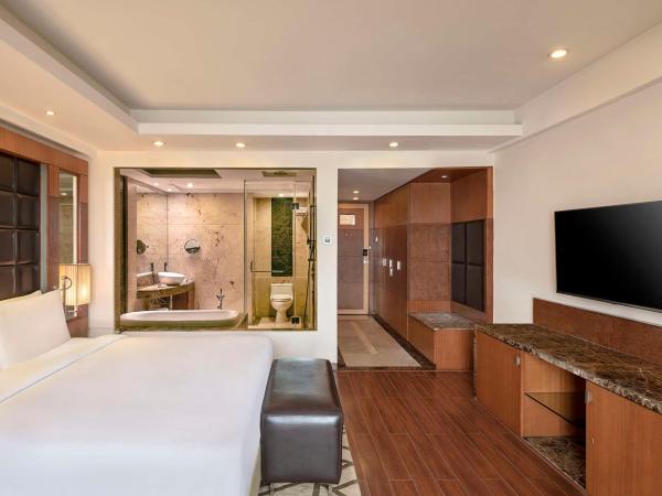 Radisson Blu Plaza Delhi Airport : photo 2 de la chambre business class with happy hours 03:00 pm to 08:00 pm 1+1 & airport transfers and free pick up and drop to worldmark aerocity (subject to car availability)